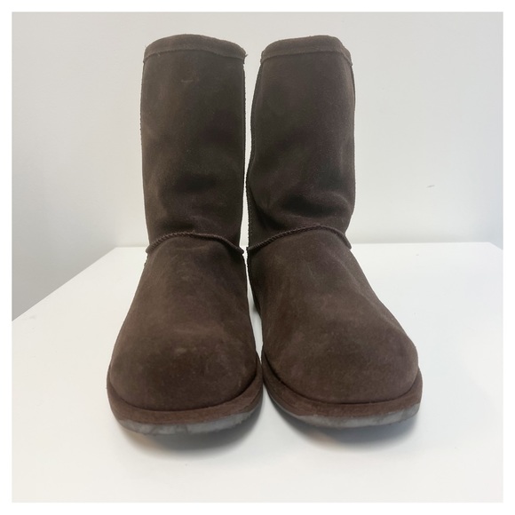 EMU Australia Spindle Lo Chocolate Brown Suede/Merino Wool Boots - Picture 3 of 10